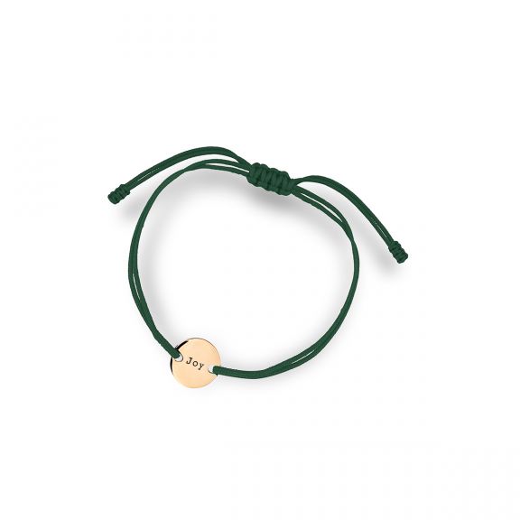 Bransoleta zielony sznurek Joy SIS/AS064Z