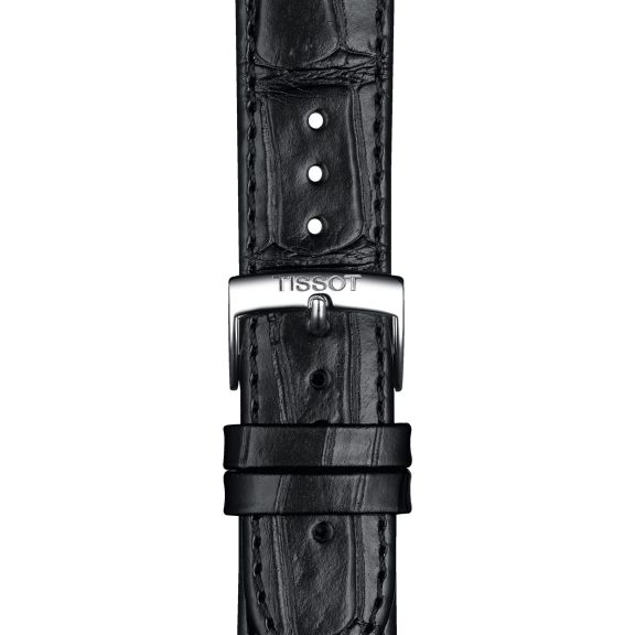 Tissot czarny pasek skórzany 20 mm