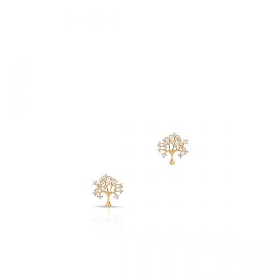 Kolczyki złote drzewko szczęścia ZIH/KC351