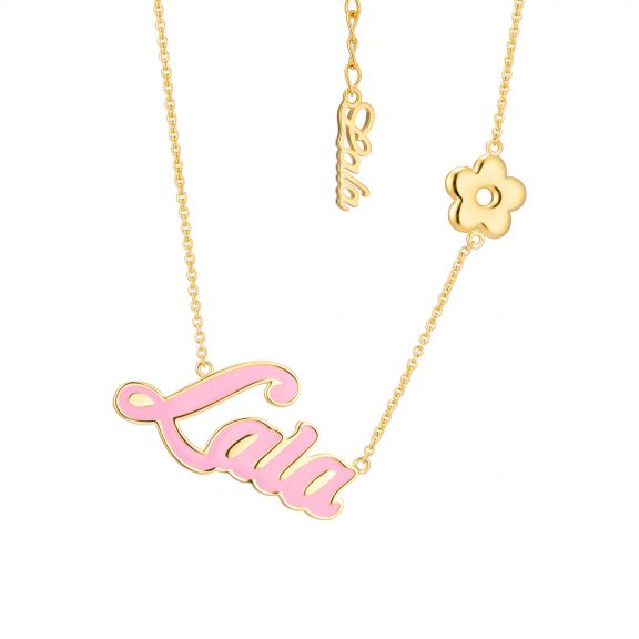 Naszyjnik Gold Hello My Name Is PDL/NF430Z