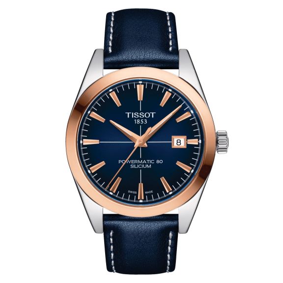 TISSOT Gentleman Powermatic 80 Silicium Solid 18K Gold Bezel