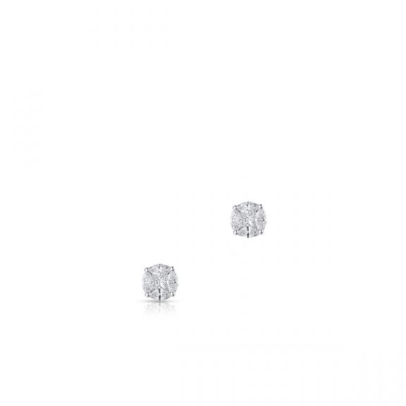 Kolczyki białe złoto z diamentami ZEJ/KB+269B