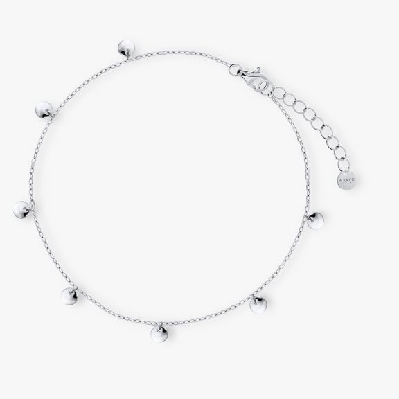 Bransoleta srebrna na nogę SHY/RS060
