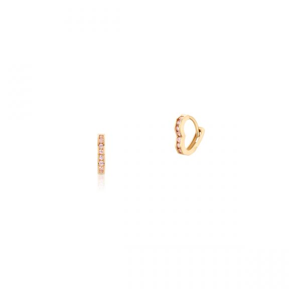 Kolczyki złote z cyrkoniami romantyczne ZIO/KC55