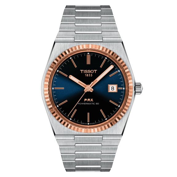 TISSOT PRX Powermatic 80 Steel & 18K Gold Bezel