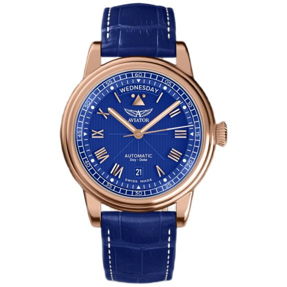 ZEGAREK AVIATOR SWISS DOUGLAS DAY-DATE