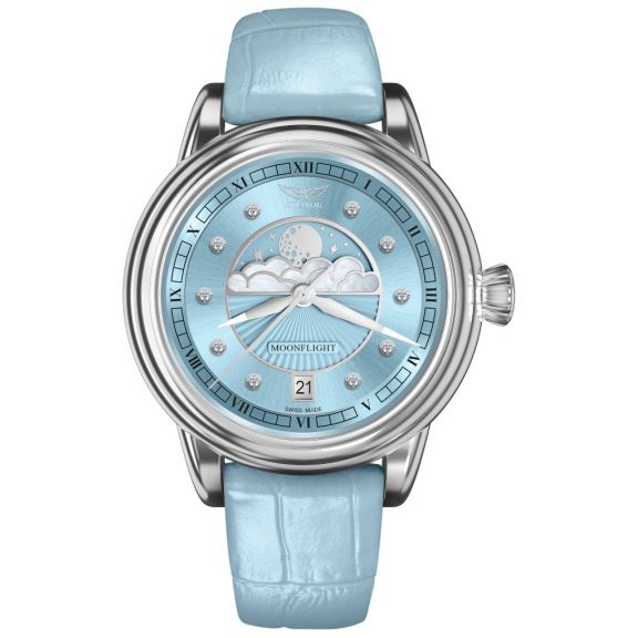 ZEGAREK AVIATOR DOUGLAS MOONFLIGHT DIAMONDS
