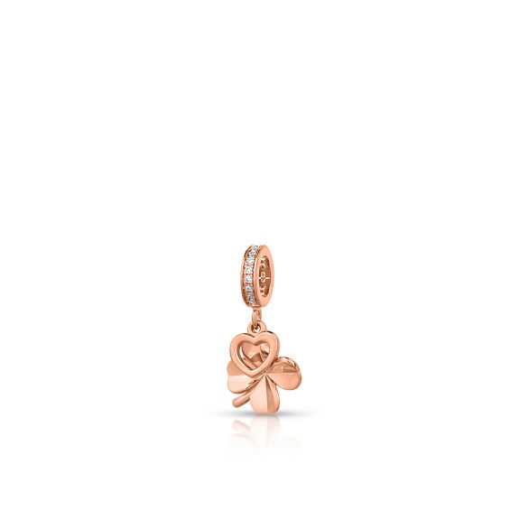 Zawieszka srebrna z motywem serca i koniczynki Lovely Beads SGR/HC456R