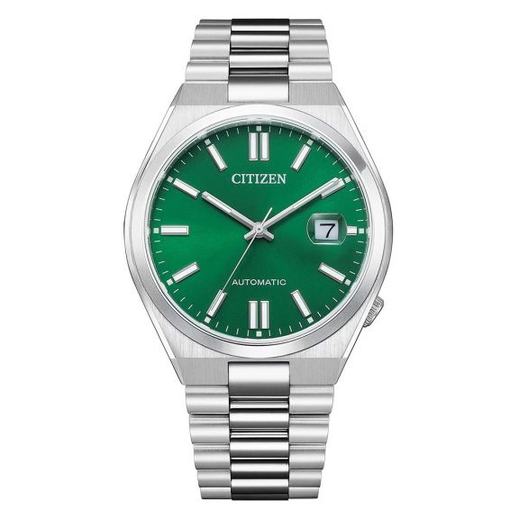 ZEGAREK CITIZEN Tsuyosa Green Automatic Classic Sapphire