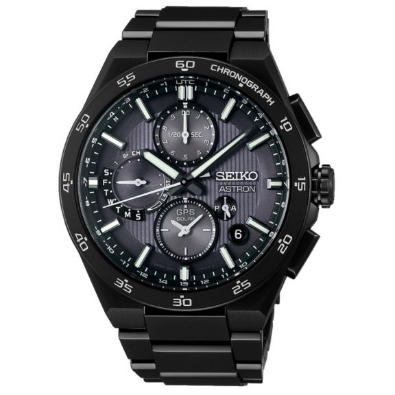 ZEGAREK SEIKO ASTRON GPS Solar Deep Night 5X Chronograph Titanium