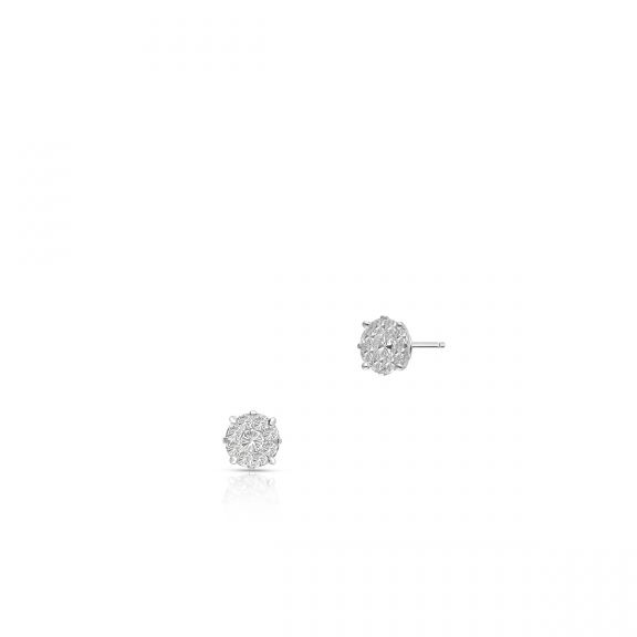 Kolczyki białe złoto z diamentami ZFT/KB+138B
