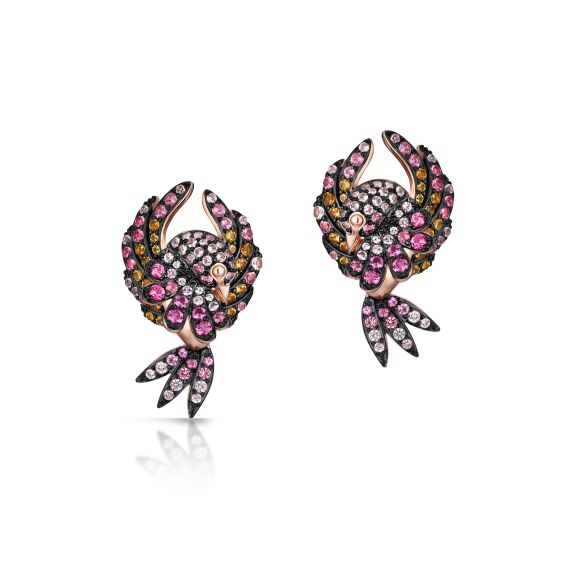Kolczyki srebrne Preludium Paradise Birds SDL/KS337R