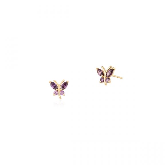 Kolczyki złote motyle ZIO/KC57