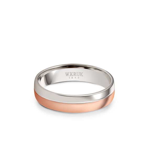 Obrączka złota Pink męska