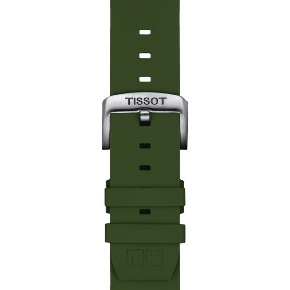 Silikonowy pasek khaki Tissot 22 mm
