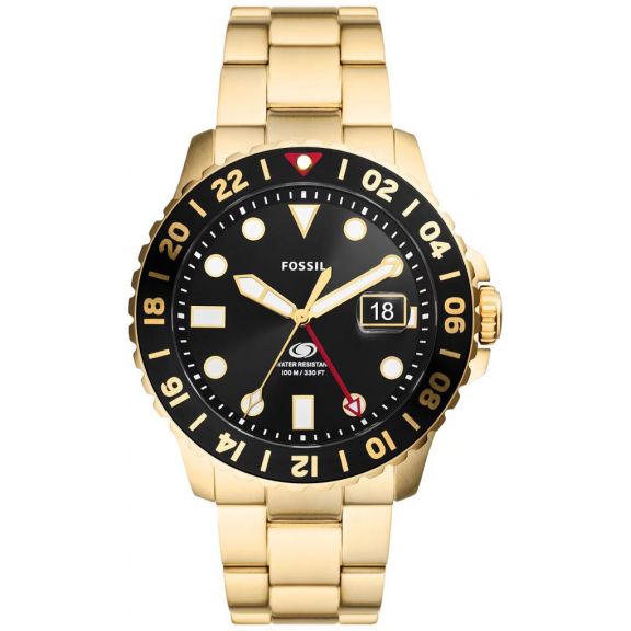 ZEGAREK FOSSIL BLUE GMT