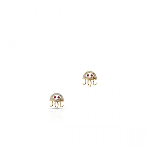 Kolczyki złote meduzy ZIH/KC303