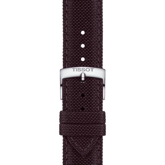 Tissot brązowy pasek materiałowy 21 mm