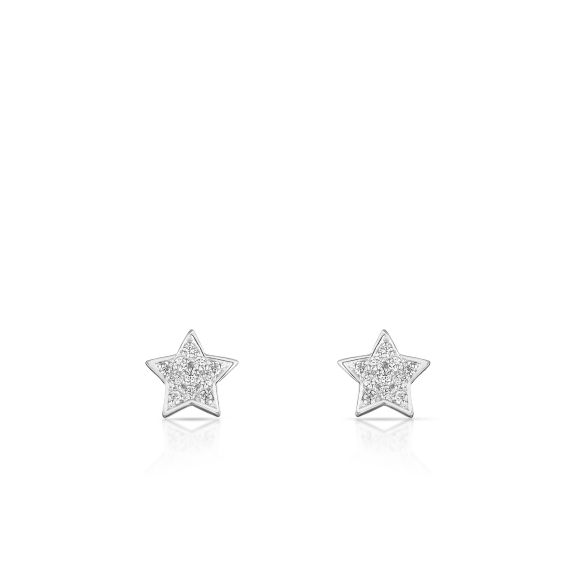 Kolczyki srebrne z cyrkoniami gwiazdy STD/KC227