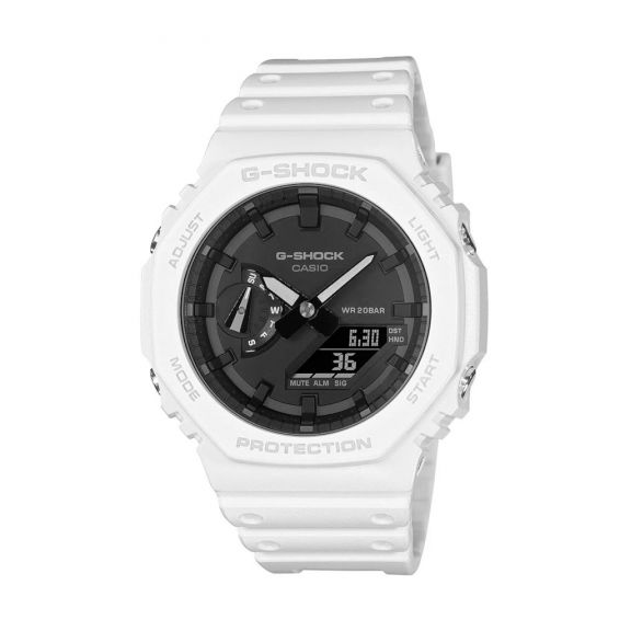 ZEGAREK G-SHOCK Octagon White Carbon Core Guard