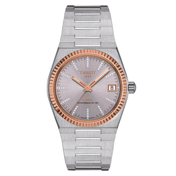 TISSOT PRX 35mm Powermatic 80 Steel & 18K Gold Bezel