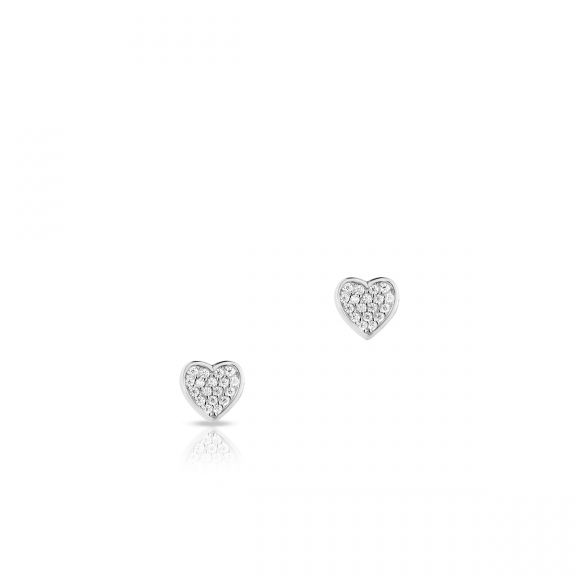 Kolczyki srebrne w kształcie serca SCS/KC384