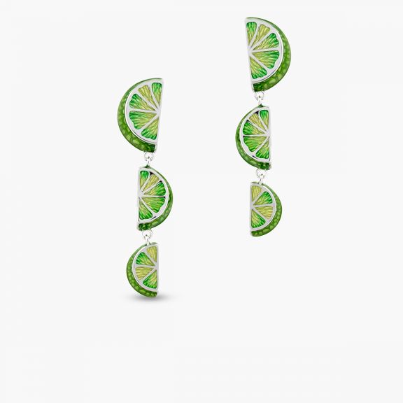 Kolczyki srebrne Kwiaty Nocy Limonki SDL/KS564