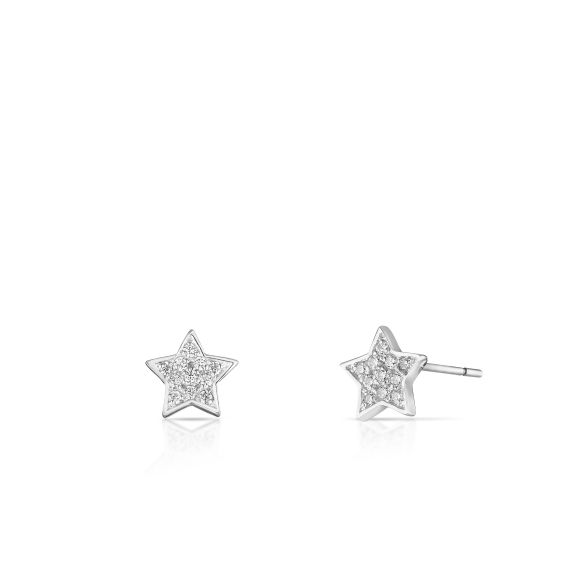 Kolczyki srebrne z cyrkoniami gwiazdy STD/KC227