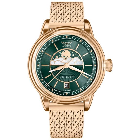 ZEGAREK AVIATOR DOUGLAS MOONFLIGHT