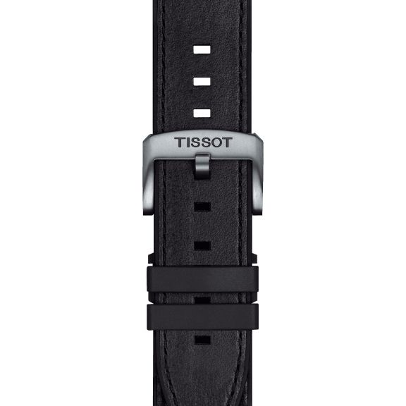 Skórzany czarny pasek Tissot 23 mm