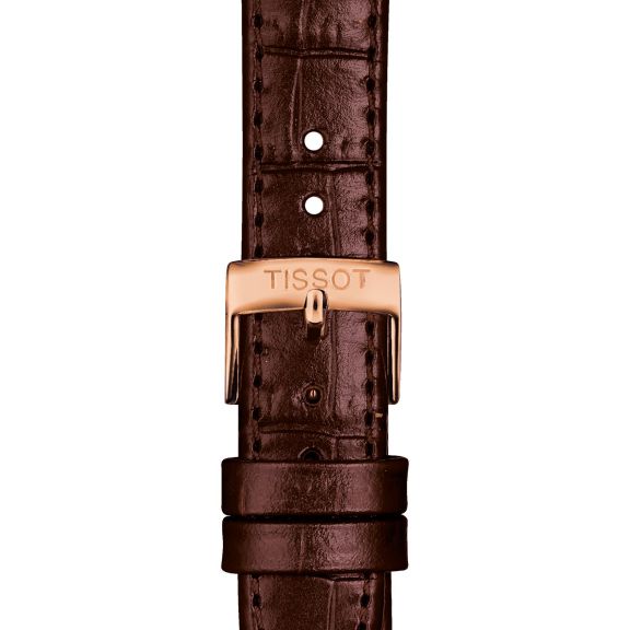 Tissot brązowy pasek skórzany 15 mm