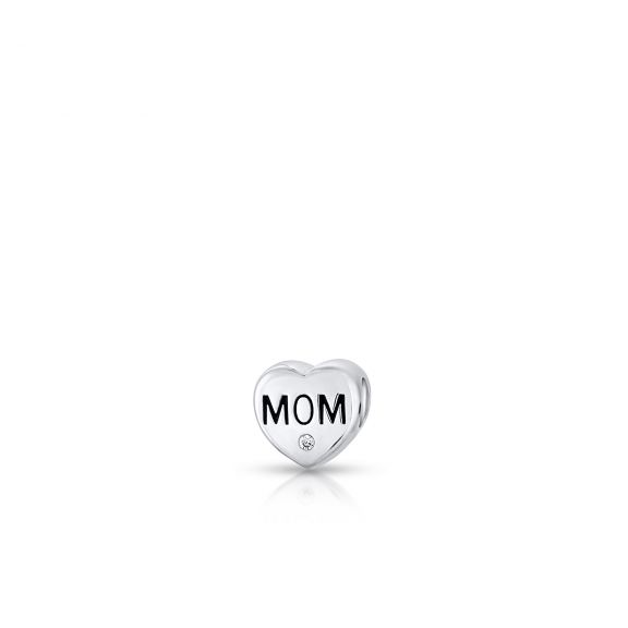 Zawieszka srebrna z napisem Mom Lovely Beads SIC/HC306