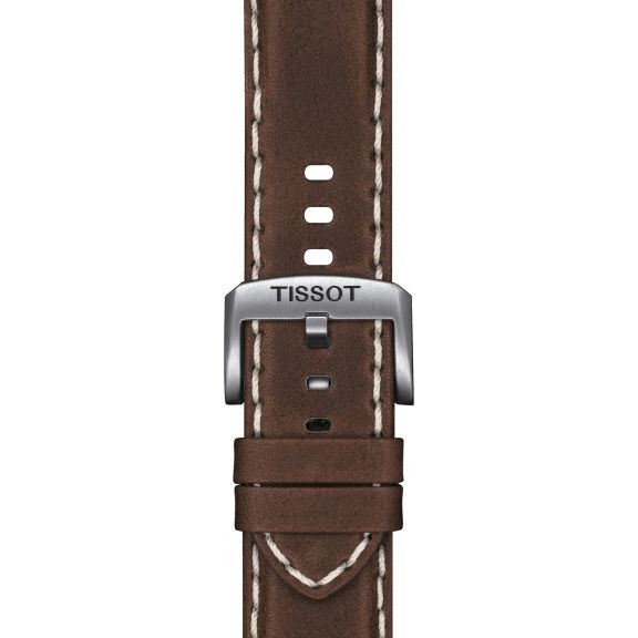 Tissot brązowy pasek skórzany 22 mm