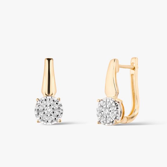 Kolczyki złote z diamentami ZPA/KB+954K