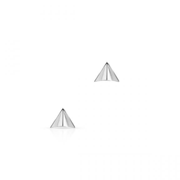 Kolczyki srebrne trójkąty SGR/KS114