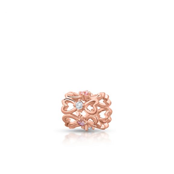 Zawieszka srebrna ażurowe serca Lovely Beads SGR/HC441R