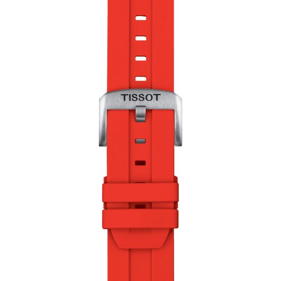 Silikonowy czerwony pasek Tissot 22 mm