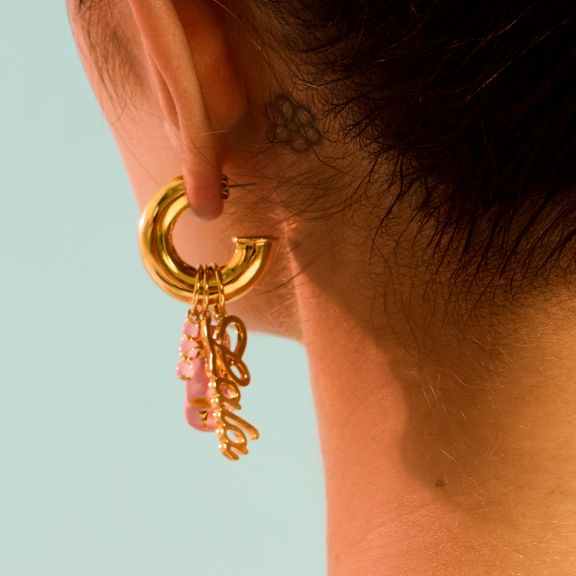 Kolczyki Gold Oops Hoops PDL/KF453Z