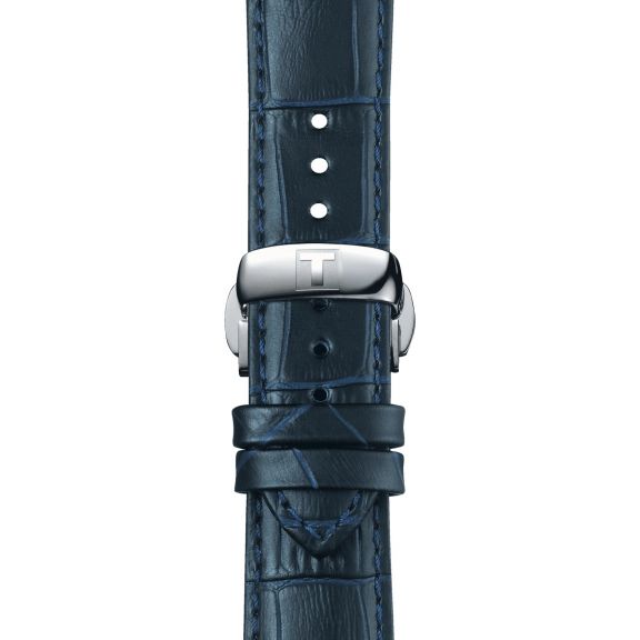 Tissot niebieski pasek skórzany 21 mm