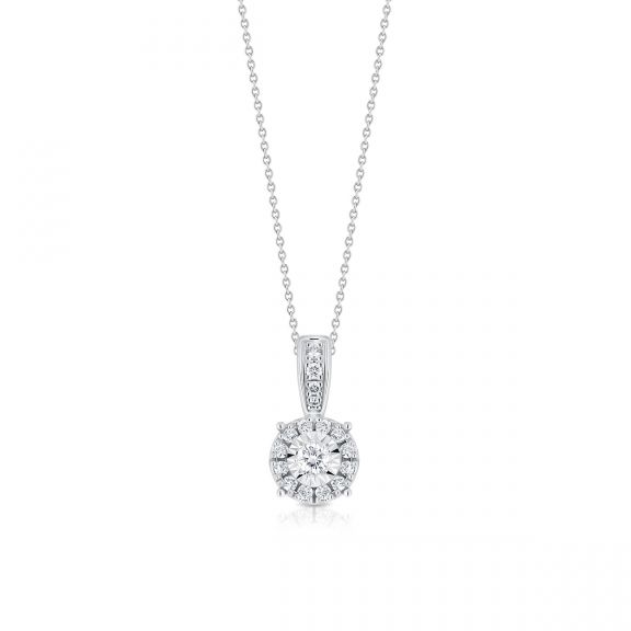 Wisiorek białe złoto z diamentami ZPA/WB+934B
