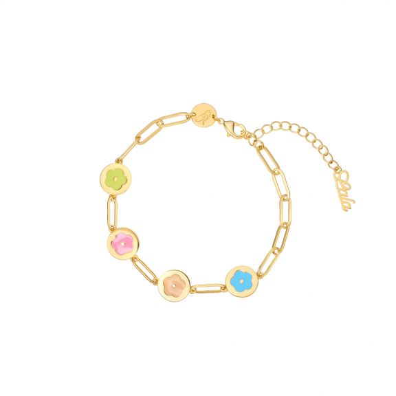 Bransoletka Gold Daisy Flowers PDL/AF448Z