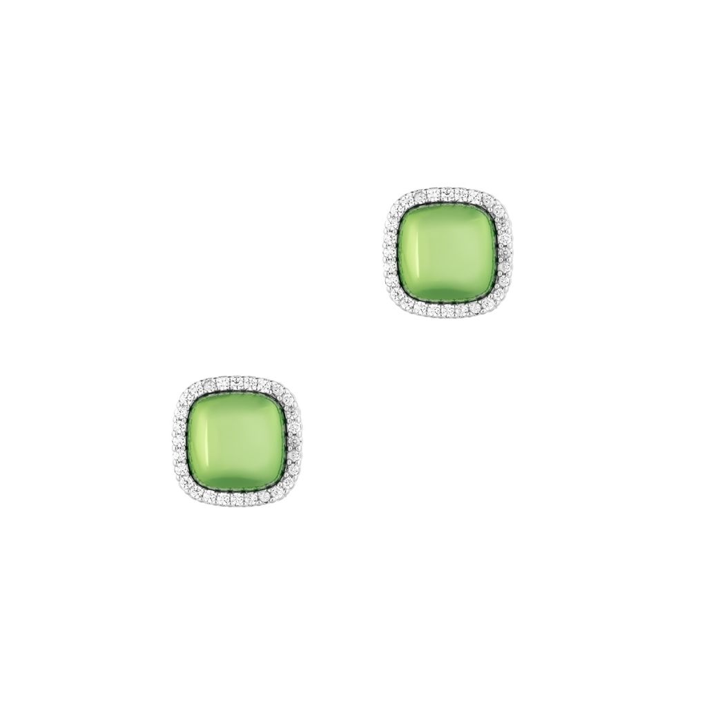 Kolczyki Green Squares Princess Club