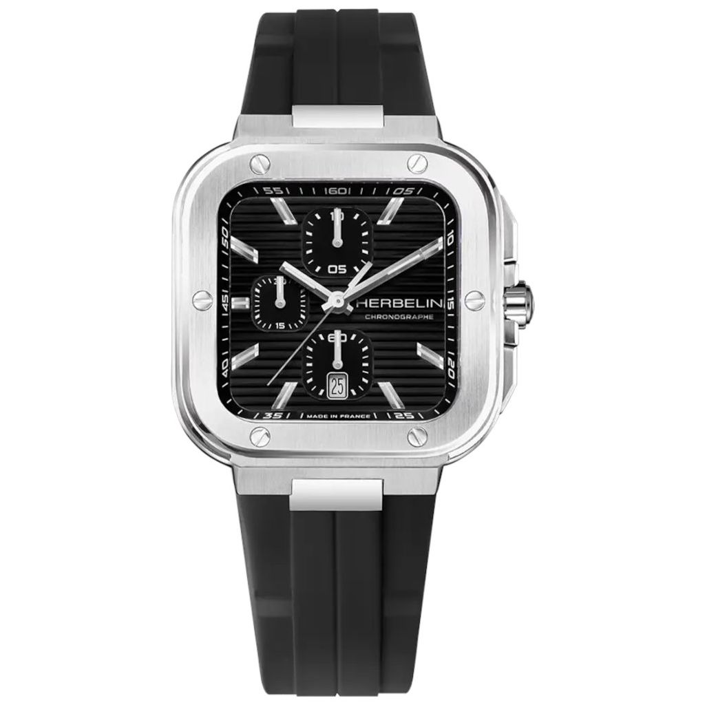 ZEGAREK HERBELIN CAP CAMARAT SQUARE CHRONOGRAPH