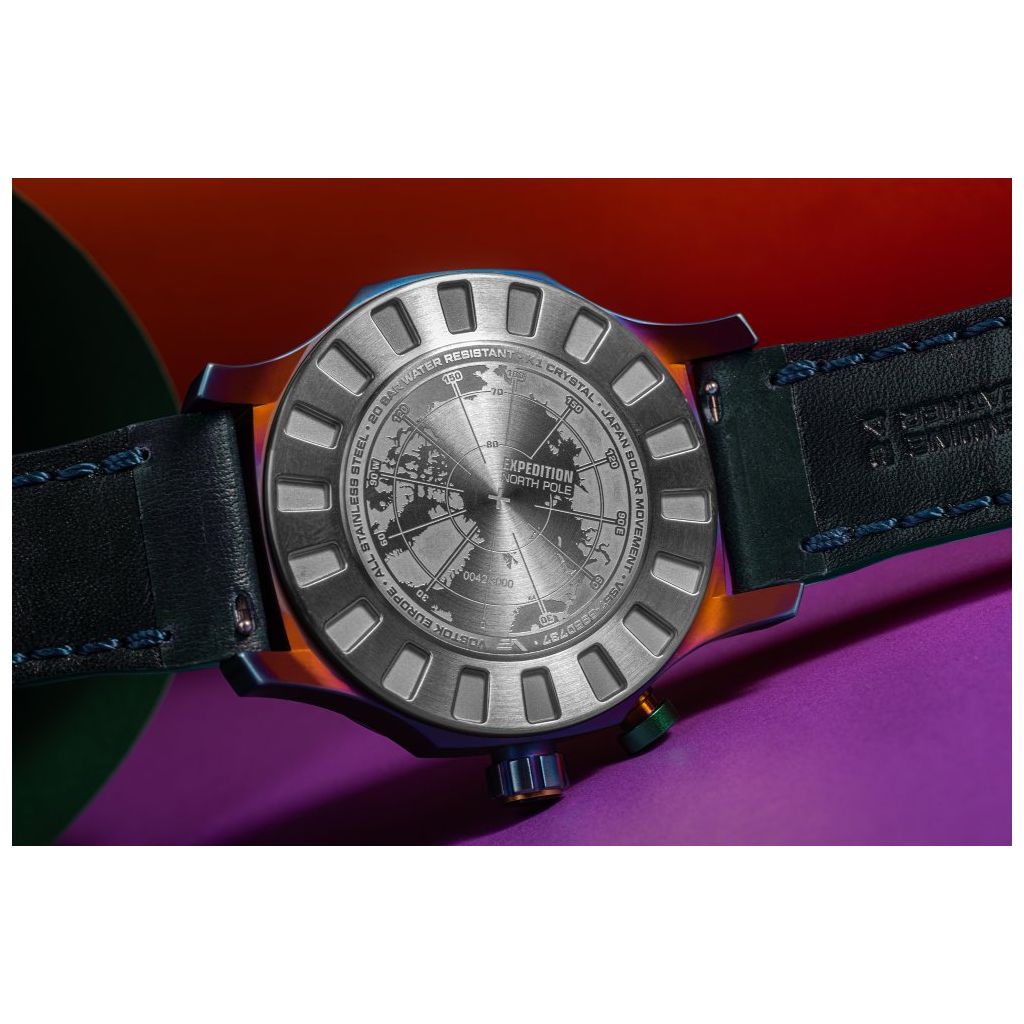 ZEGAREK VOSTOK EUROPE EXPEDITION NORTH POLE 1 POLAR LIGHT SOLAR