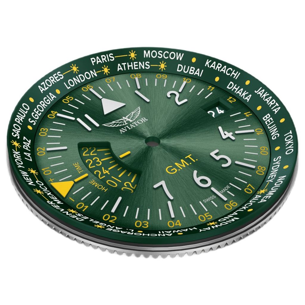 ZEGAREK AVIATOR AIRACOBRA GMT