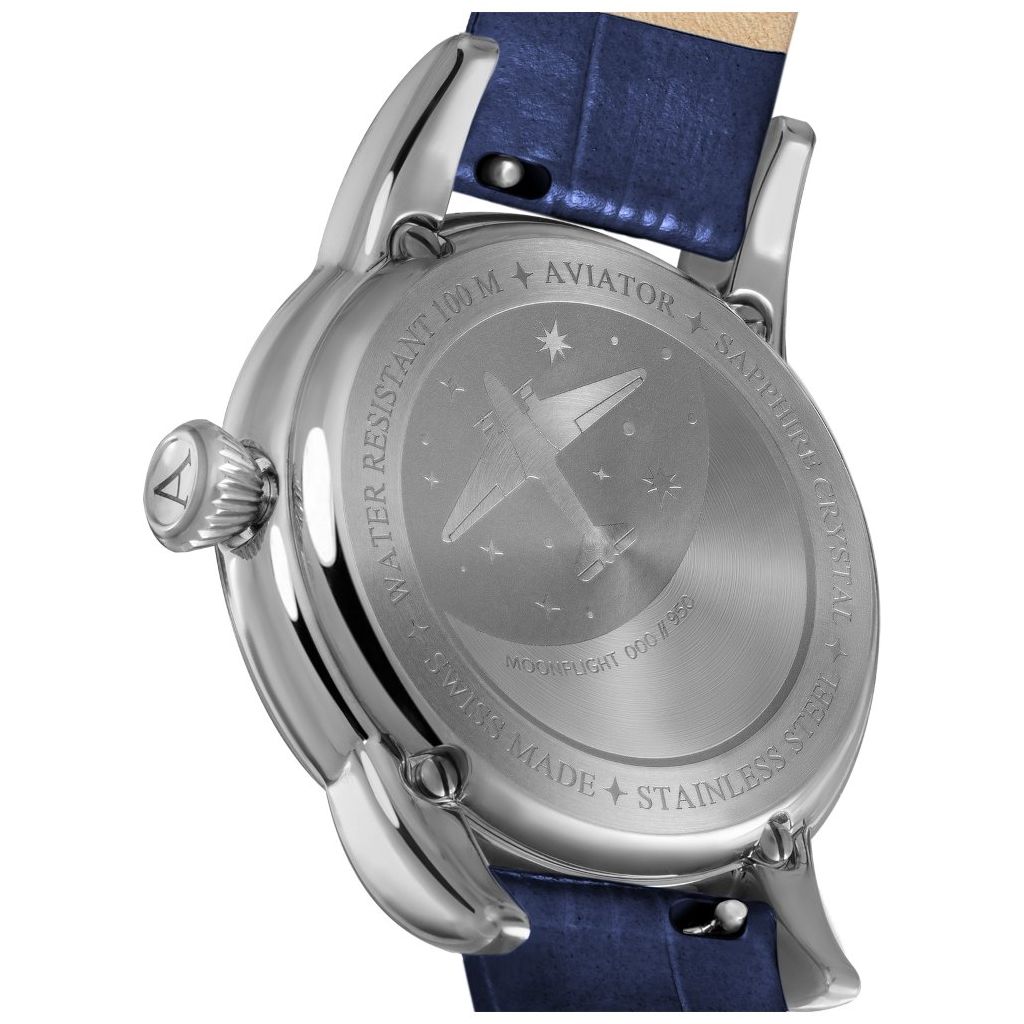 ZEGAREK AVIATOR DOUGLAS MOONFLIGHT DIAMONDS