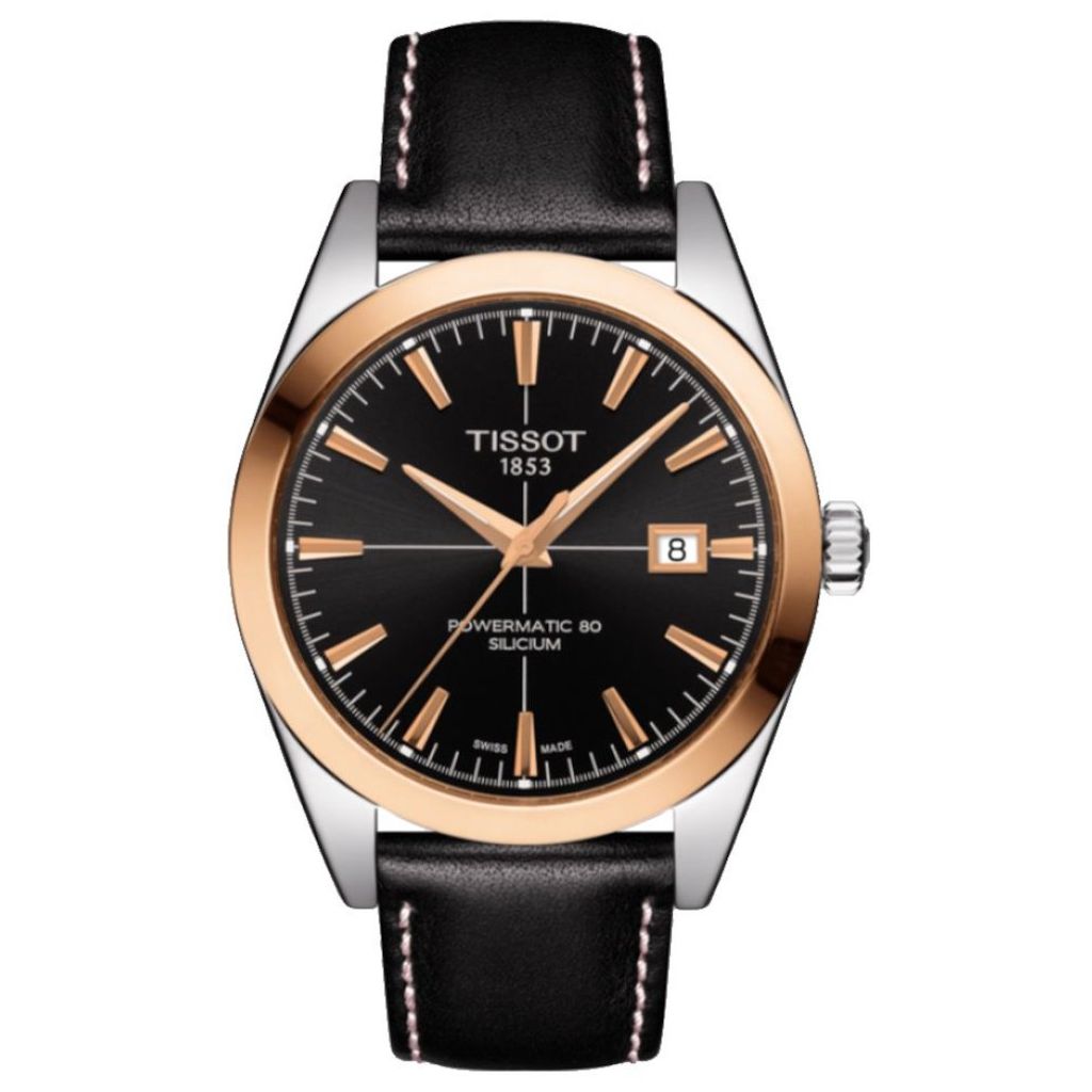 Tissot Gentleman Powermatic 80 Silicium Solid 18k Gold Bezel