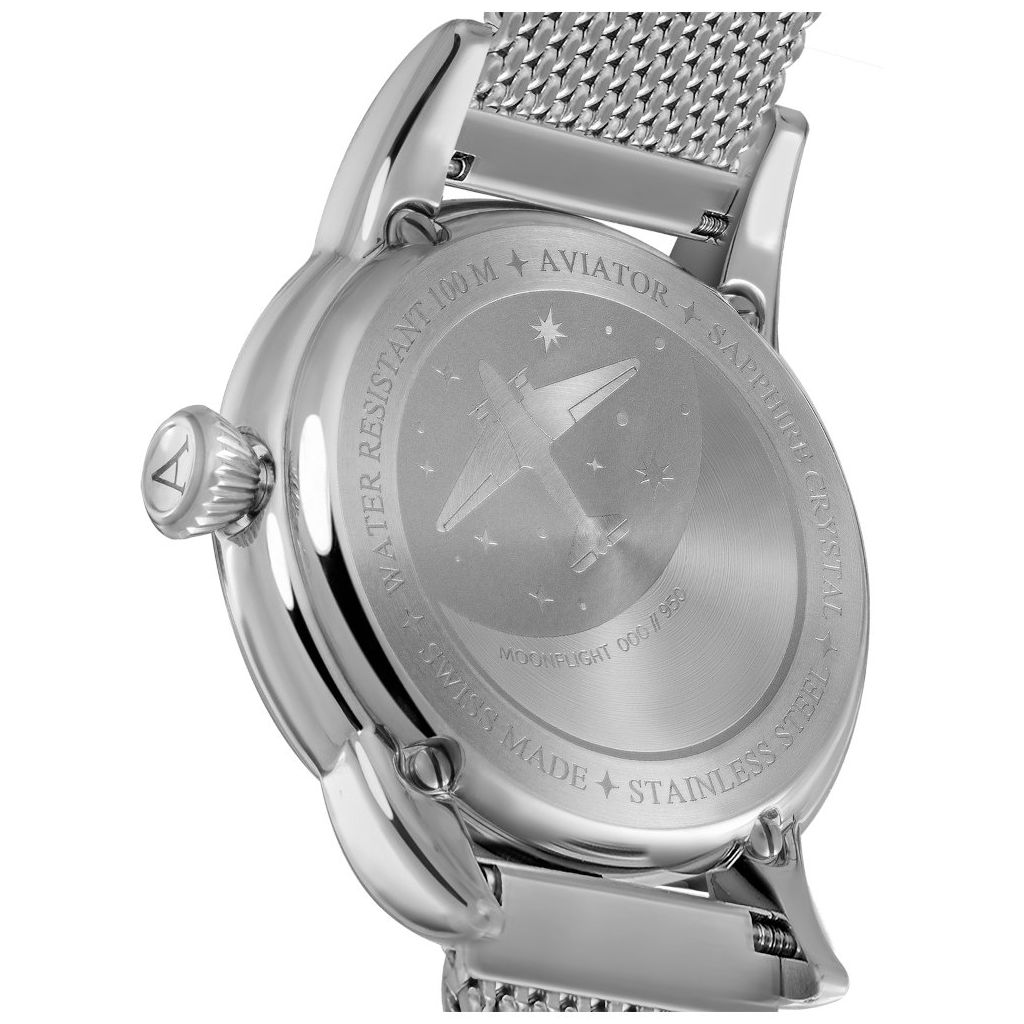 ZEGAREK AVIATOR DOUGLAS MOONFLIGHT DIAMONDS