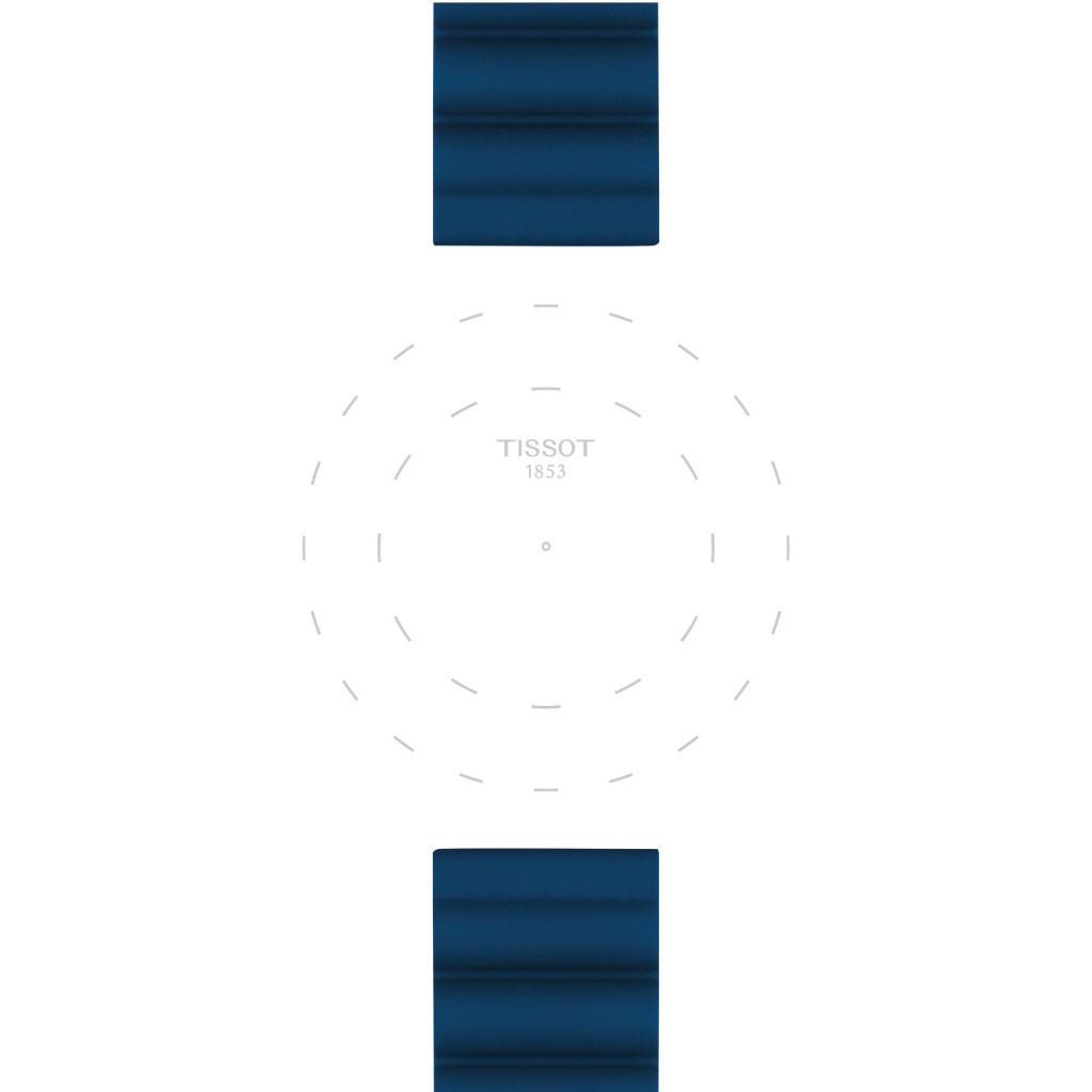 Silikonowy niebieski pasek Tissot 22 mm
