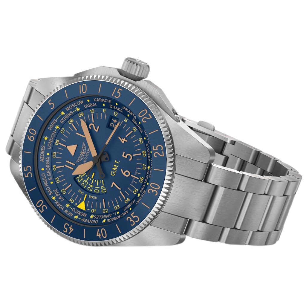 ZEGAREK AVIATOR AIRACOBRA GMT